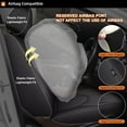 thumbnail image 7 of Car Seat Covers Custom Fit for Toyota Highlander 2020 2021 2022 2023 2024 2025: 7 Seats Full Set Seat Cushion Waterproof Leather Breathable Compatible Airbag (Black, 3 Rows 7 Seats), 7 of 7