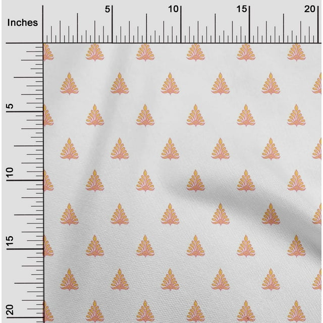 oneOone Tissu Popeline de Coton Imprimé Floral 1 Yard 56 Pouces de Large