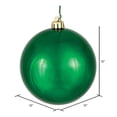 thumbnail image 5 of Vickerman N593024DSV Vickerman 12" Emerald Shiny Ball Christmas Ornament, 5 of 5