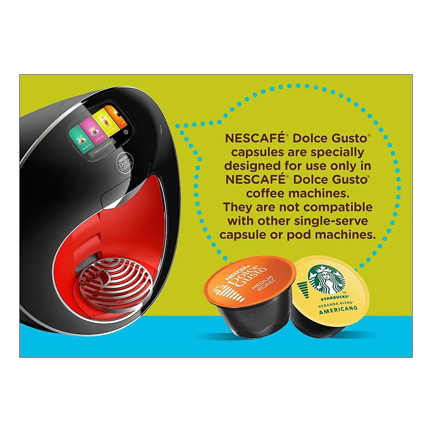 108 Capsules House Blend Americano Starbucks by Nescafé Dolce Gusto  American Long Coffee