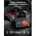 thumbnail image 2 of AstroAI Jump Starter with Air Compressor,1750A 12V Car Battery Jump Starter with 150PSI Digital Tire Inflator, Visible LCD Screen with Jumper Cable, AC Charger, 2 of 8