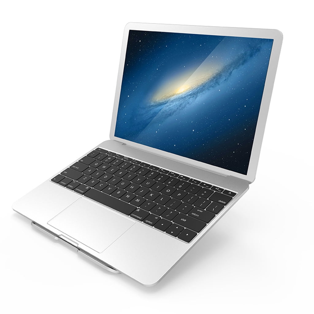 WINDLAND Ergonomic Angel Adjustable Computer Stand Lightweight Aluminum Laptop Holder for w/Heat-Vent to Elevate Laptop 12-15.6"