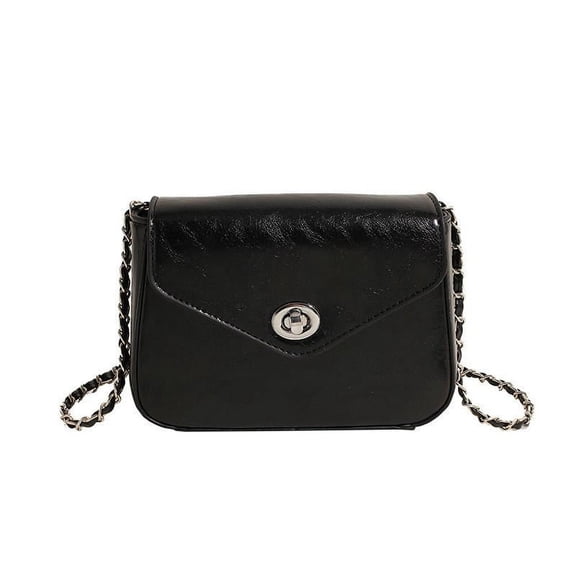 IELGY women's textured chain bag, fashionable and versatile, high-end, exquisite niche one-shoulder crossbody