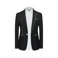 thumbnail image 1 of Styesk Jackets for Men Men's Dancing Party Performance Costumes Fashionable Solid Color Personality Pocket Casual Cool One Button Suit Jacket, 1 of 8