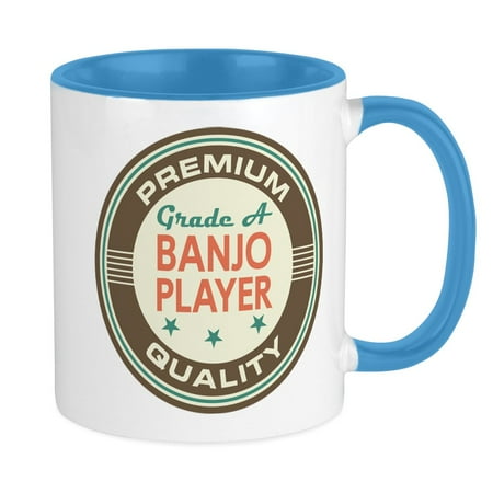 

CafePress - Banjo Player Vintage Mug - Ceramic Coffee Tea Novelty Mug Cup 11 oz