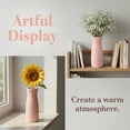thumbnail image 7 of Unique Bargains Unbreakable Plastic Minimalist Geometric Vase Pink 3.5" x 3.5" x 9.4", 7 of 7
