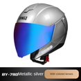 thumbnail image 3 of Casco de motocicleta, casco unisex de doble lente desmontable, casco de motocicleta personalizado, antivaho Bluetooth, 3 of 5