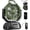 Olive Green, variant on Oscillating Camping Fan with Light and Remote, Tent Fan, Portable Rechargeable Fan for Outdoor, Camp, Fishing, RV Travel, Power Outage and Jobsite