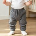 thumbnail image 2 of NOEGOEU Boys Sweatpants Soft Drawstring Joggers with Elastic Waist Pockets Relaxed Tapered Design (Grey,11-12 Years), 2 of 6