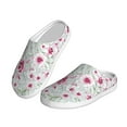 thumbnail image 2 of Lsque Lilies Flowers Pattern Womens Comfort Cotton on Scuff With Memory Foam and Anti-skid Sole Slipper-39/40, 2 of 7
