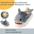 thumbnail image 2 of Drecage Toddler Boys Girls Cute Shark Slippers Kids Non-Slip Fuzzy Bedroom House Shoes, 2 of 7
