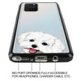 thumbnail image 4 of FINCIBO Slim TPU Bumper + Clear Hard Back Cover for Samsung Galaxy S10 Lite 6.7" 2020, Animal Maltese Dog, 4 of 6