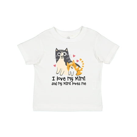 

Inktastic I Love My Mimi Loves Me Cat Gift Baby Boy or Baby Girl T-Shirt