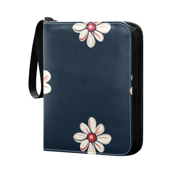 4 Pocket Card Binder with 50-page sleeve can hold 400 game cards. Floral