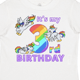thumbnail image 4 of Inktastic It's My 3rd Birthday Unicorn Boys or Girls Toddler T-Shirt, 4 of 5