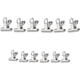 thumbnail image 1 of FOMIYES 12Ud Clips Para Documentos En Acero Inoxidable Plateado Uso Oficina Fuerte Sujeción, 1 of 6