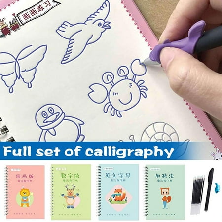 

jbyrvq Calligraphy 10ml That 1Pen with Penholder 4Copybook Be Can 8Refills Reused Office & Stationery