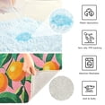 thumbnail image 3 of Yayeee Bath Rug for Bathroom Floor Non Slip Contour Fluffy Soft Absorbent Mat, 20"x24", Pink Oranges, 3 of 7
