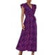 thumbnail image 1 of Gibobby Vestido largo casual de verano para mujer Vestidos casuales de verano para mujer Vestido de manga corta con estampado de flores Vestido casual de playa(Morado,CH), 1 of 5