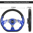 thumbnail image 4 of 10L0L Golf Cart Steering Wheel Fits Most EZGO, Club Car and Yamaha Golf Carts, Universal Golf Cart Accessories-Blue, 4 of 7