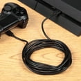 ONN 10 ft. PS4 Controller Cable, Black for Dualshock 4 Controllers