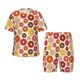 thumbnail image 1 of Balery Donut Conjunto de Pijama Infantil de Manga Corta con Estampado – Ropa de Dormir de Algodón Suave-Small, 1 of 6