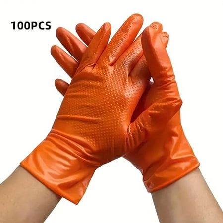 

SUSUSU Gloves Industrial Gloves For Oil Acid Alkali Resistant Durable For Construction Auto Repair Machinery Maintenance Cleaning Tattoo Use PVC Cleaning Tools