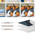 thumbnail image 4 of Yayeee Foldable Storage Basket for Shelves with Handles Waterproof Cloth Bins, Abstract Wavy, 4 of 7