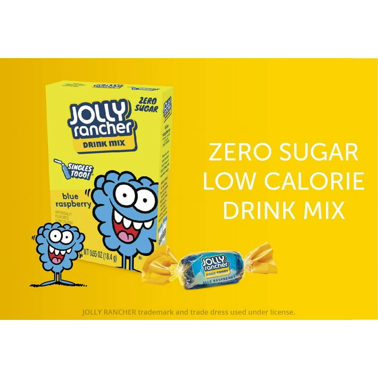 Jolly Rancher Blue Raspberry Flavor Packets, Water Flavoring