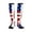 3 Black, variant on Compression Socks Women Men America Flag Baseball Lace Knee High Support Circulation Socks for Running Travel
