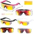 thumbnail image 2 of Gafas de Sol Frienda Neón Retro Semi Montura 3 Pares Zigzag, 2 of 6