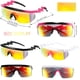 thumbnail image 2 of Gafas de Sol Frienda Neón Retro Semi Montura 3 Pares Zigzag, 2 of 6