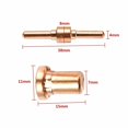 thumbnail image 4 of Electrode Nozzle Consumables Extended For Air Plasma Cutter For Pt-31 Cutting Torch For Pt31 Long Electrode Tip, 4 of 7