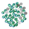 thumbnail image 1 of 50 Uds 12mm Cabujones de resina con fondo plano cabujones astilla Verde redondo Sunnimix Estilo de Fishscale, 1 of 8