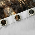 thumbnail image 4 of Feelyou 3D Rustic Bear Black Out Curtains, Tree Leaf Curtains Pack of 2 (42x63 Each), 4 of 6