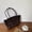 coffee, variant on Cowhide Leather Women Trapezoid Tote Bag, Shoulder Work Bag, Suede Texture, Large Capacity