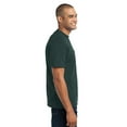thumbnail image 3 of Port & Company Men's Cotton/Polyester T-Shirt with Pocket - XXXX-Large - Dark Green, 3 of 6