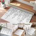 thumbnail image 5 of Eucalyptus Leaves Entryway Rug 2'x3'&nbsp; Non Slip Front Door Mats, Grey Summer Botanical Weeping Entrance Rugs Indoor Outdoor Carpet, Washable Floor Mats Small Area Rug for Bedroom Kitchen, 5 of 8