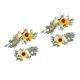 thumbnail image 1 of Guirnalda de flores artificiales para centro de mesa, decoración de pared, coche de boda o mesa 2 amarillo, 1 of 9