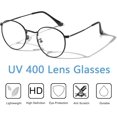 thumbnail image 4 of aisswzber Petites Lunettes Rondes Rondes Classiques Unisexes Légères Sans Ordonnance Lunettes Lentille Transparente Lunettes pour Femmes Hommes, 4 of 7