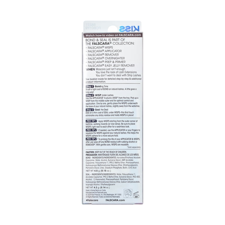 Kiss Falscara Bond & Seal False Lash Adhesive, 0.29 oz photo 8