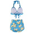 thumbnail image 4 of Womens Two Piece Swimsuits Halter Neck Top High Waisted Bathing Suits Tummy Control Bikini Swimwear, 4 of 4