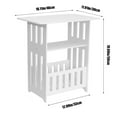 thumbnail image 3 of Modern Bedside Table For Bedroom Storage Cabinet End Table Nightstand With Pvc Material, 3 of 8