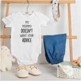 thumbnail image 3 of Funny Mommy Doesn't Want Your Advice Romper Boys or Girls Infant Baby Brisco Brands 6M, 3 of 7