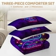 thumbnail image 3 of Sleepwish Gaming Comforter Set for Boys, 3-Piece Neon Gamepad Rocket Kids Bedding Sets Full Size, 3 of 7