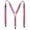 Pink, variant on CTM  Elastic Glitter Clip-End Suspenders (Women)