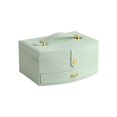 thumbnail image 1 of Caja de Joyería Qarigey Estuche Exquisito Organizador de Maquillaje DIY Verde, 1 of 6