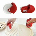 thumbnail image 1 of Large Size Pizza Roller Cutter Pie Cookie Cutter Pastry Baking Tools Knife Bakeware Embossing Dough Roller Lattice Cutter Craft, 1 of 4