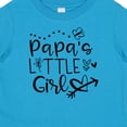 thumbnail image 4 of Inktastic Papa's Little Girl with Hearts Flower and Butterfly Girls Baby T-Shirt, 4 of 5