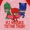 thumbnail image 5 of PJ Masks Pajamas Toddler Girls' To The Task 2 Piece Lounge Sleep Set with Long Sleeve Raglan Sleep Shirt and Pajama Pant, 5 of 7